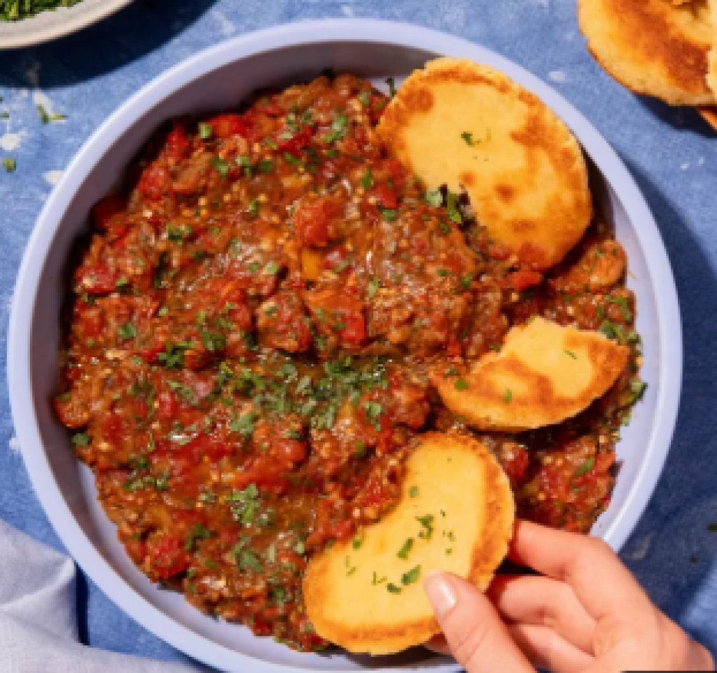 Zaalouk - Eggplant and Tomato Salad